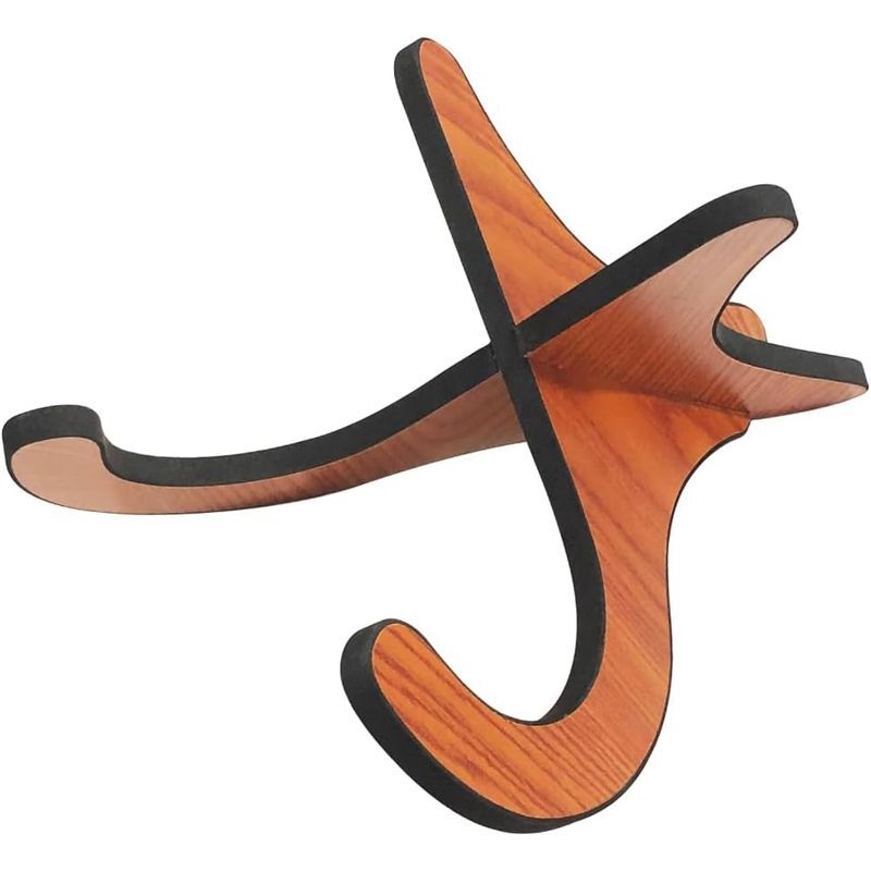 ウクレレスタンド 木製 X型 折り畳み式 楽器ホルダー 保護クッション付き マンドリン バイオリン用 組立_画像4