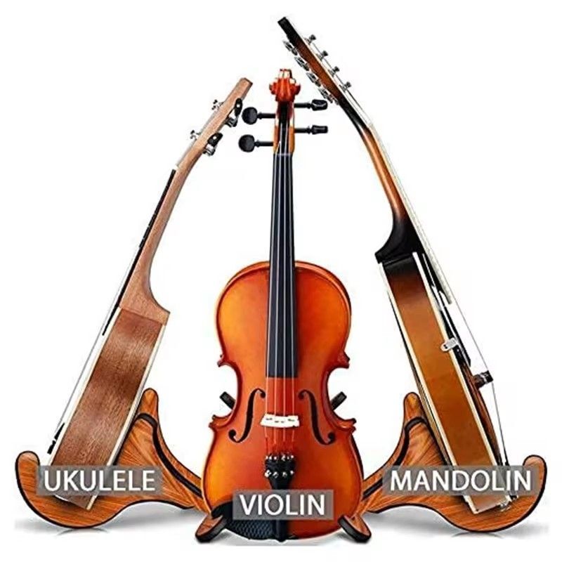 ウクレレスタンド 木製 X型 折り畳み式 楽器ホルダー 保護クッション付き マンドリン バイオリン用 組立_画像8