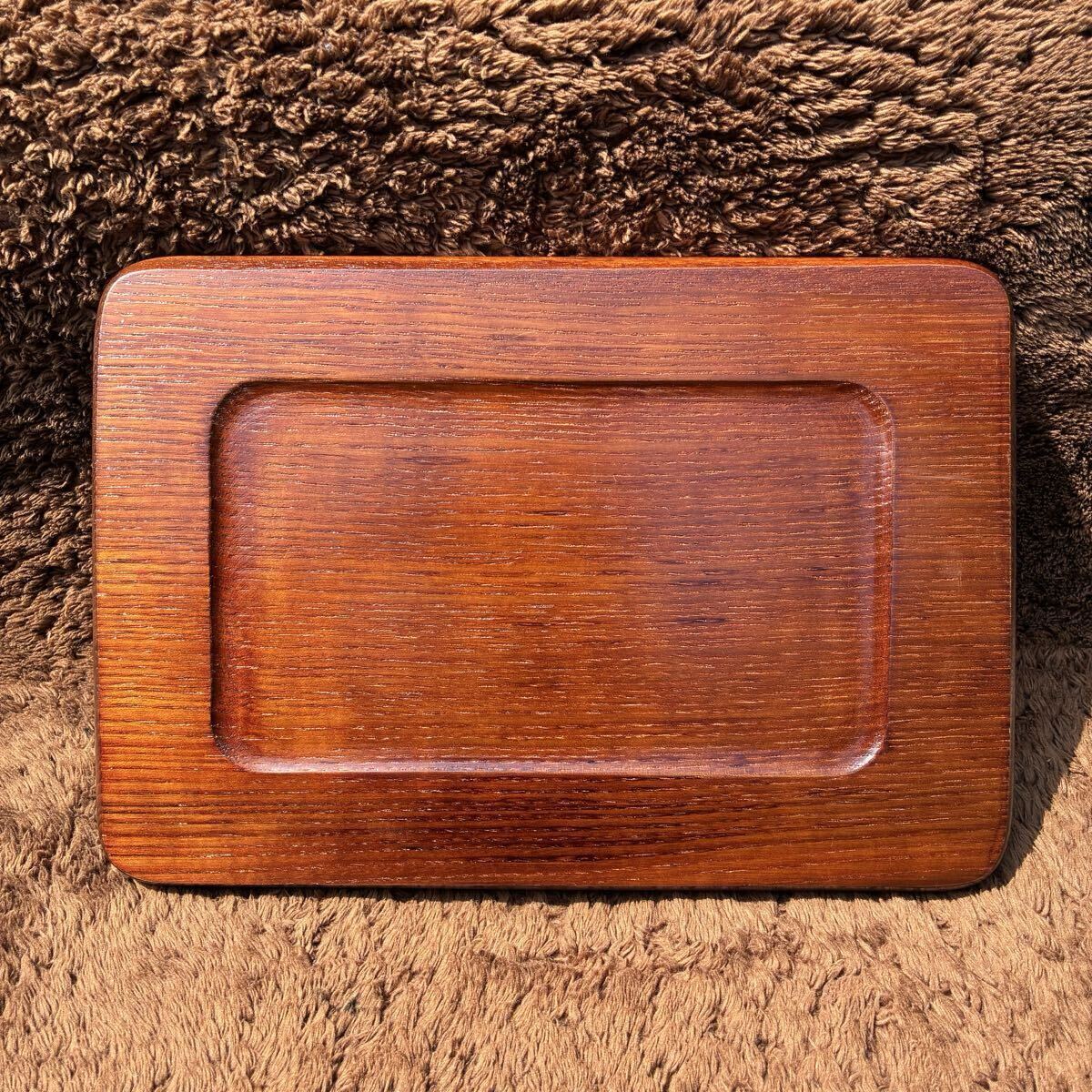 木製 お盆 長方盆 角盆 煎茶盆 煎茶道具 トレー 天然木 盆 木の温もり ビンテージ アンティーク 茶道 和風 日本 お茶_画像2