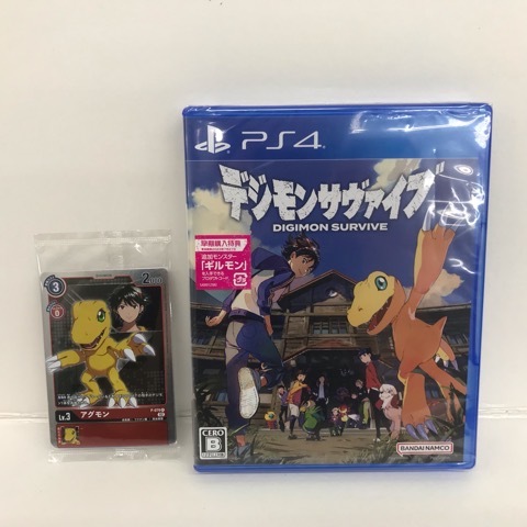 4287 【新品/未開封】PS4ソフト デジモンサヴァイブ DIGIMON SURVIVE プロモーションパック付き 12歳以上対象_画像1