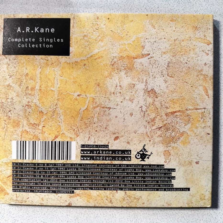 【2CD】 A.R.Kane 　complete singles collectin 帯あり