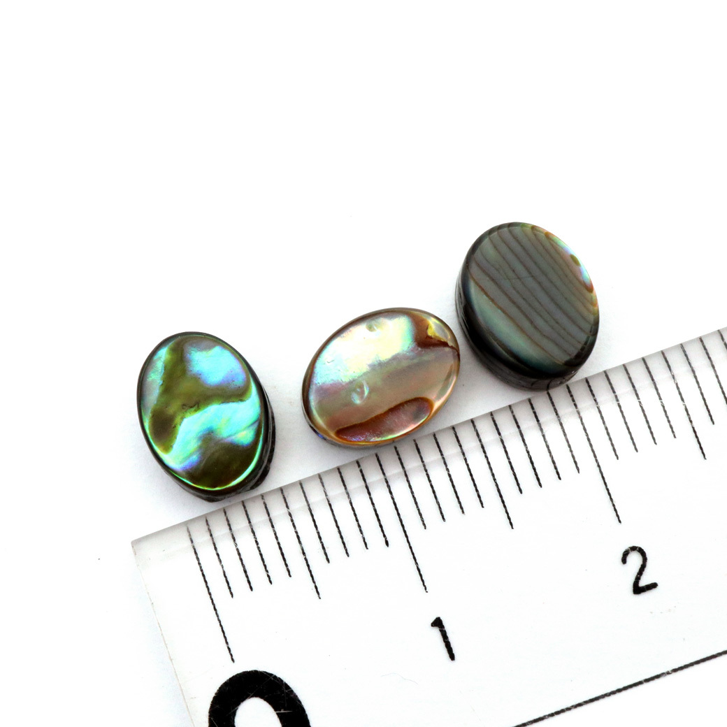 パウアシェル ビーズ 粒売り 1粒 オーバルカット 6 x 8mm アバロンシェル 貝 アワビ 孔雀貝 制作 ハンドメイド 手作り 手芸 DIY_画像6
