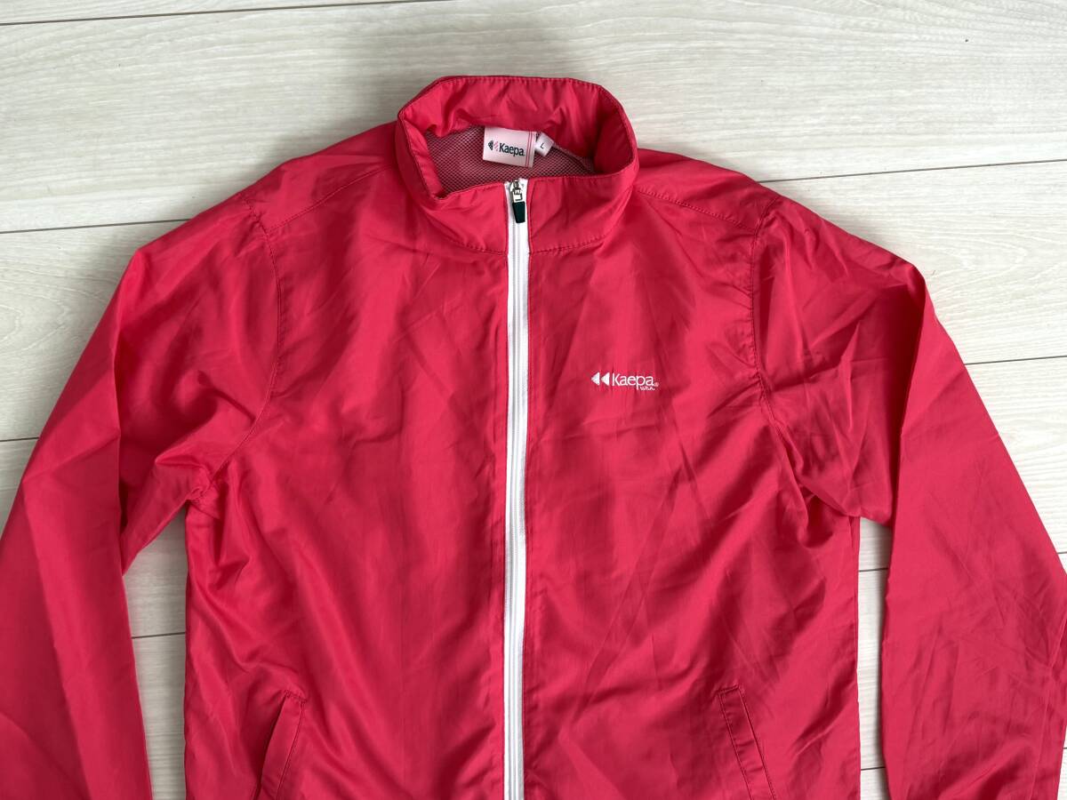 ★Kaepa ケイパ ジップアップ ウィンドジャケット Lサイズ 薄手 レディース★_画像2