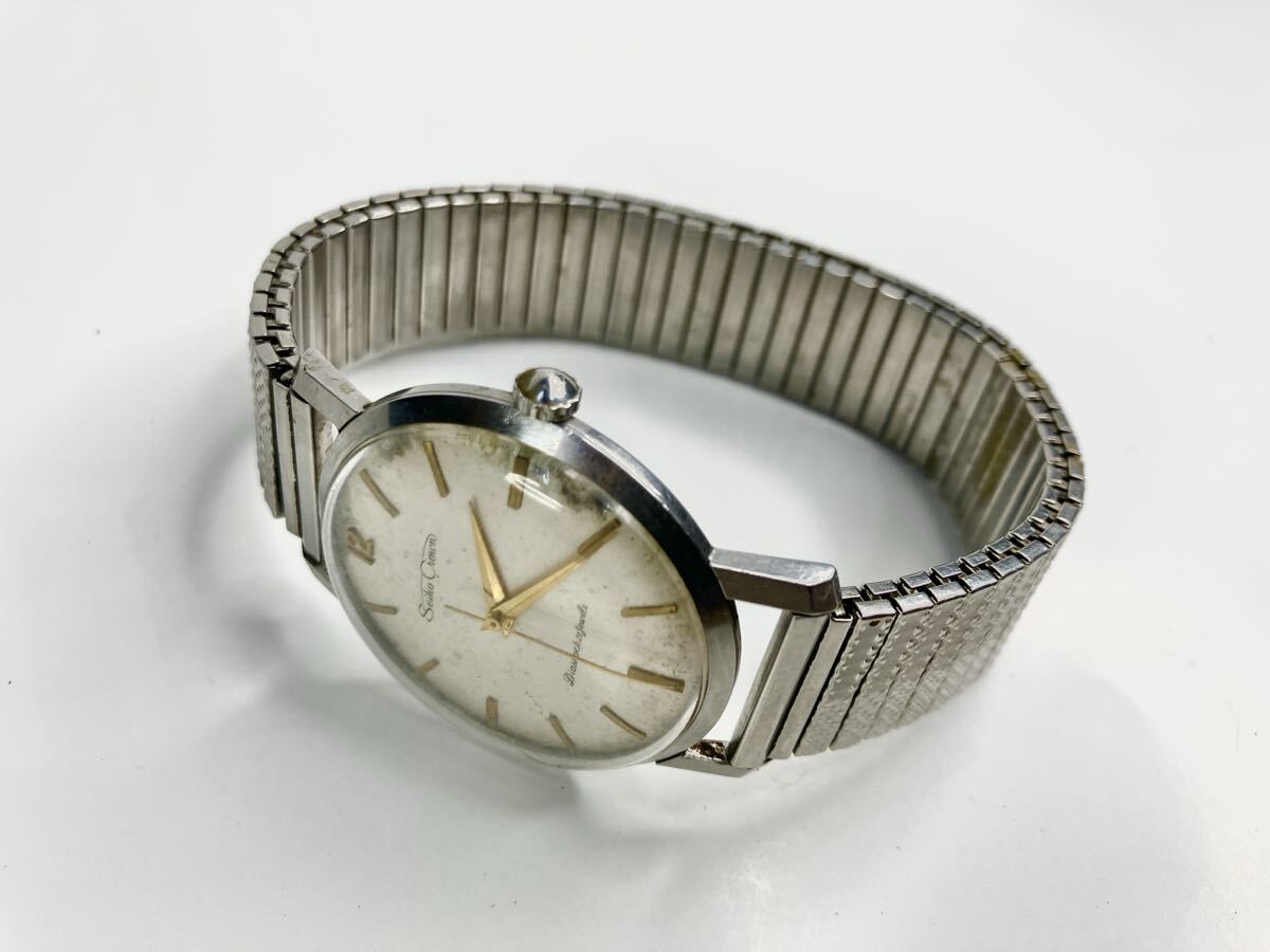 【 動作品 】セイコー SEIKO クラウン CROWN 手巻き 腕時計 自動巻き 21石 稼働品 ブランド アクセサリー 現状品_画像6
