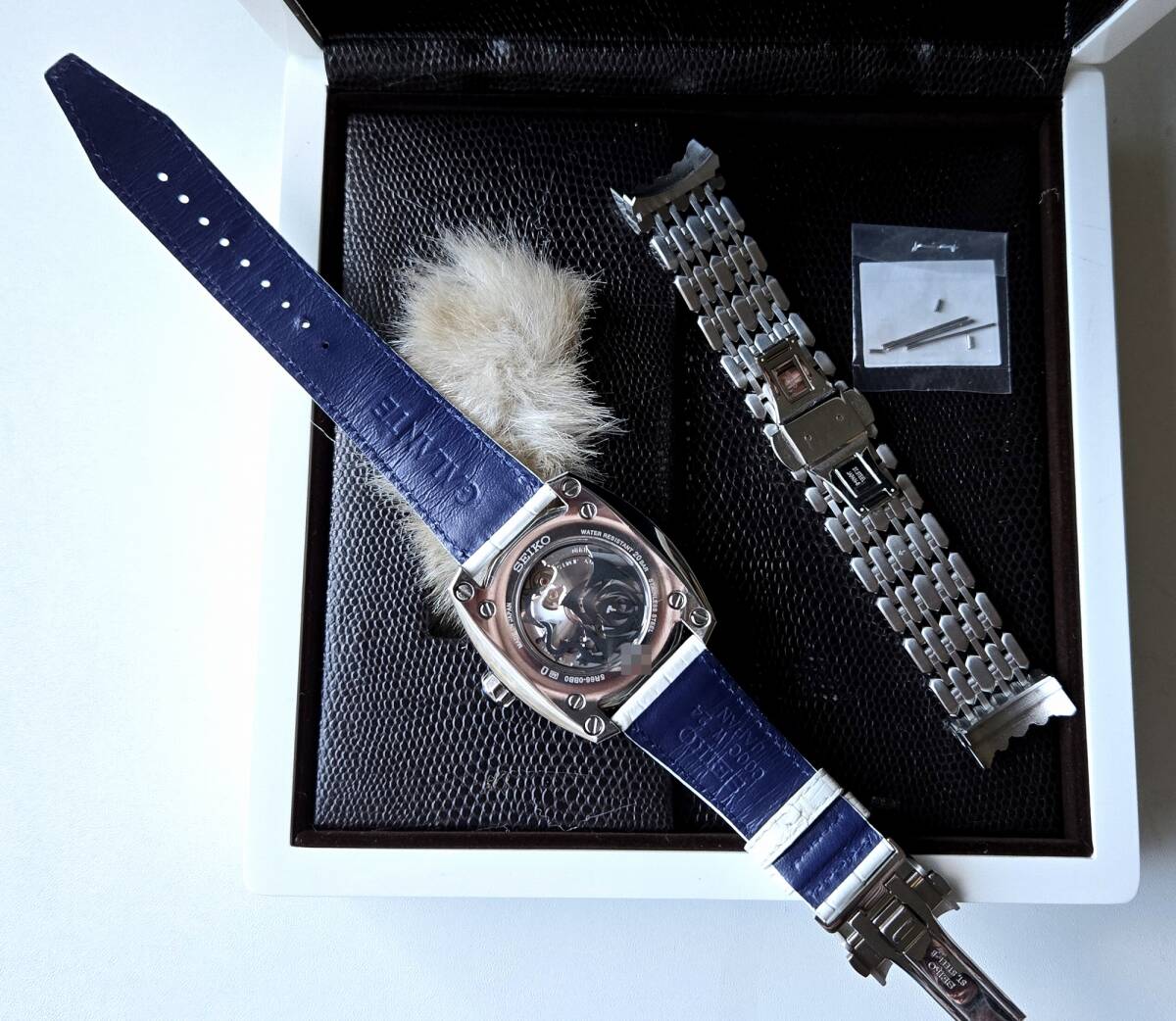SEIKO セイコー GALANTE ガランテ SBLA085 ホワイトローズ アルテミス 限定 スプリングドライブ 自動巻き 極美品 オマケ_画像9