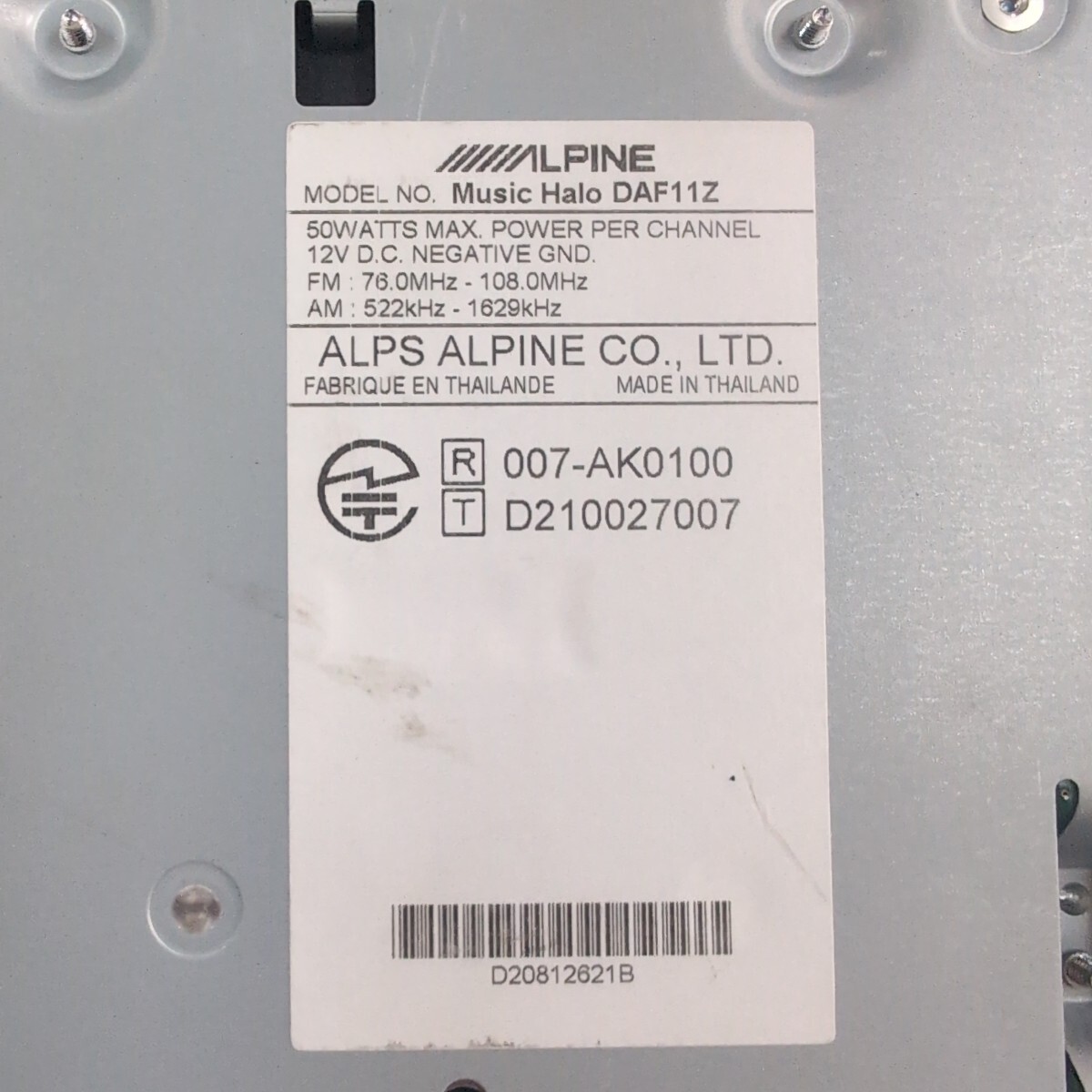 アルパイン　ALPINE　DAF11Z_画像3