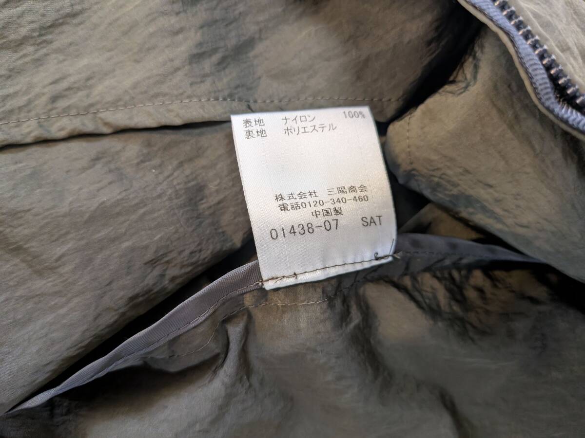 【美品 送料込 クリーニング済み】BLACK LABEL CRESTBRIDGE ブラックレーベル クレストブリッジ ナイロンジャケット サイズＬ グリーン_画像7