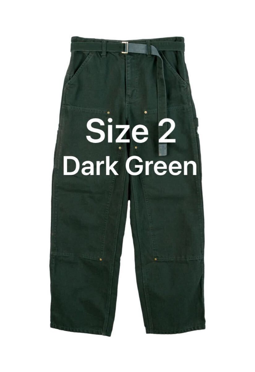 25aw sacai × Carhartt WIP Duck Pants ダークグリーン size2