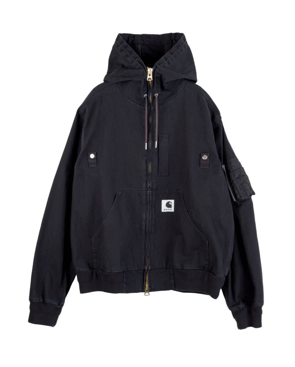 sacai フーディジャケット sacai Carhartt Washed Duck Hooded Blouson size2 カーハート