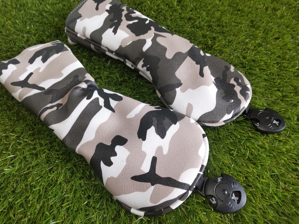 【UT】ゴルフヘッドカバーユーティリティ用迷彩柄２点_画像2