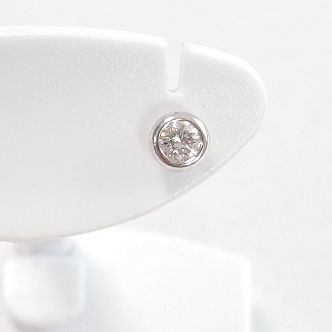 【美品】ティファニー Pt950 バイザヤード ダイヤモンド ピアス 7015_画像2