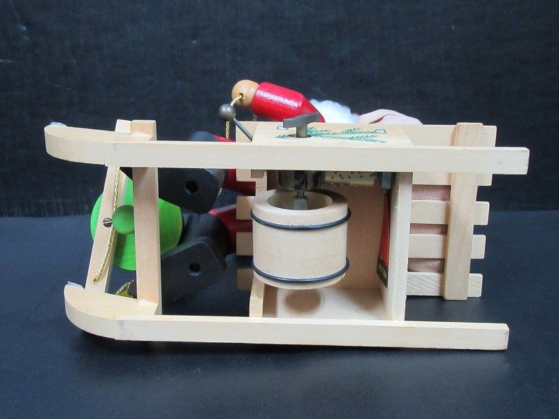 D3* Yokohama старый предмет * музыкальная шкатулка дракон ju Santa Claus 