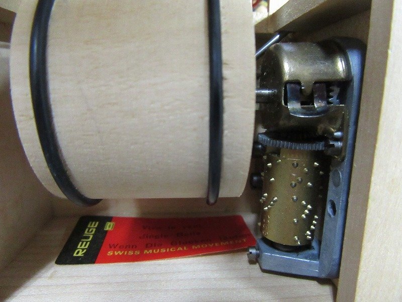 D3* Yokohama старый предмет * музыкальная шкатулка дракон ju Santa Claus 