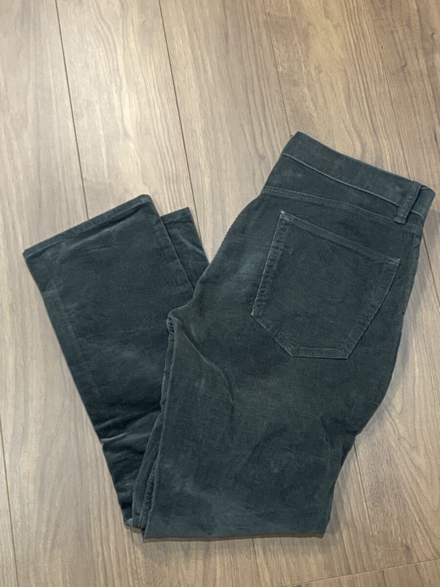 バナリパ バナナリパブリック コーデュロイパンツ 黒 ブラック スリムフィット W34 L32 BANANA REPUBLIC_画像2