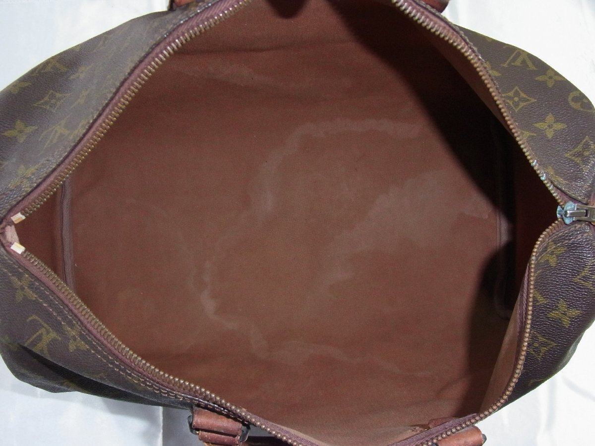 ルイ・ヴィトン LouisVuitton 【プル取れ】ハンドバッグ スピーディ40 モノグラム PVCレザー エクレール金具 M41522 製番不明 中古品_画像8