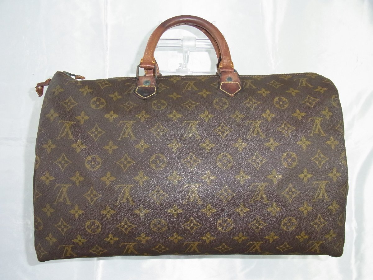 ルイ・ヴィトン LouisVuitton 【プル取れ】ハンドバッグ スピーディ40 モノグラム PVCレザー エクレール金具 M41522 製番不明 中古品_画像1