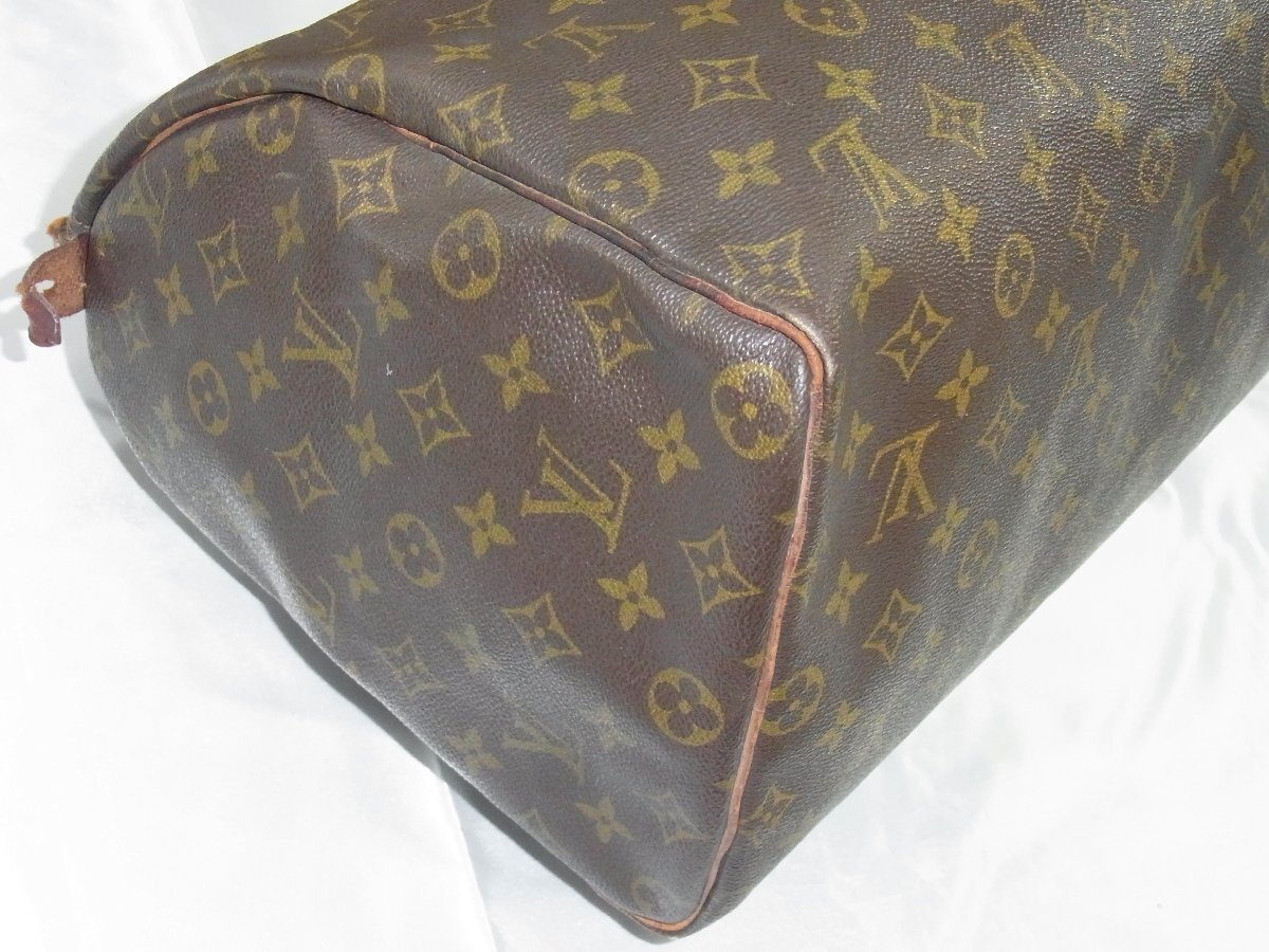 ルイ・ヴィトン LouisVuitton 【プル取れ】ハンドバッグ スピーディ40 モノグラム PVCレザー エクレール金具 M41522 製番不明 中古品_画像4