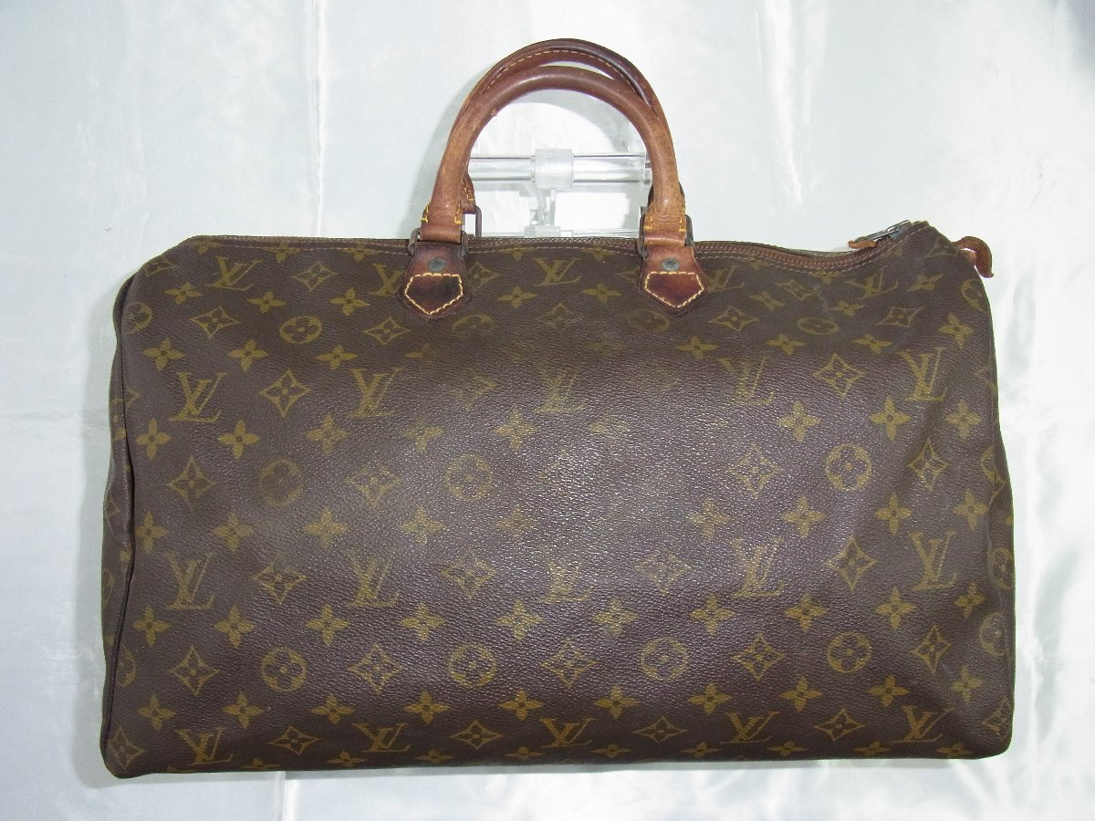 ルイ・ヴィトン LouisVuitton 【プル取れ】ハンドバッグ スピーディ40 モノグラム PVCレザー エクレール金具 M41522 製番不明 中古品_画像2