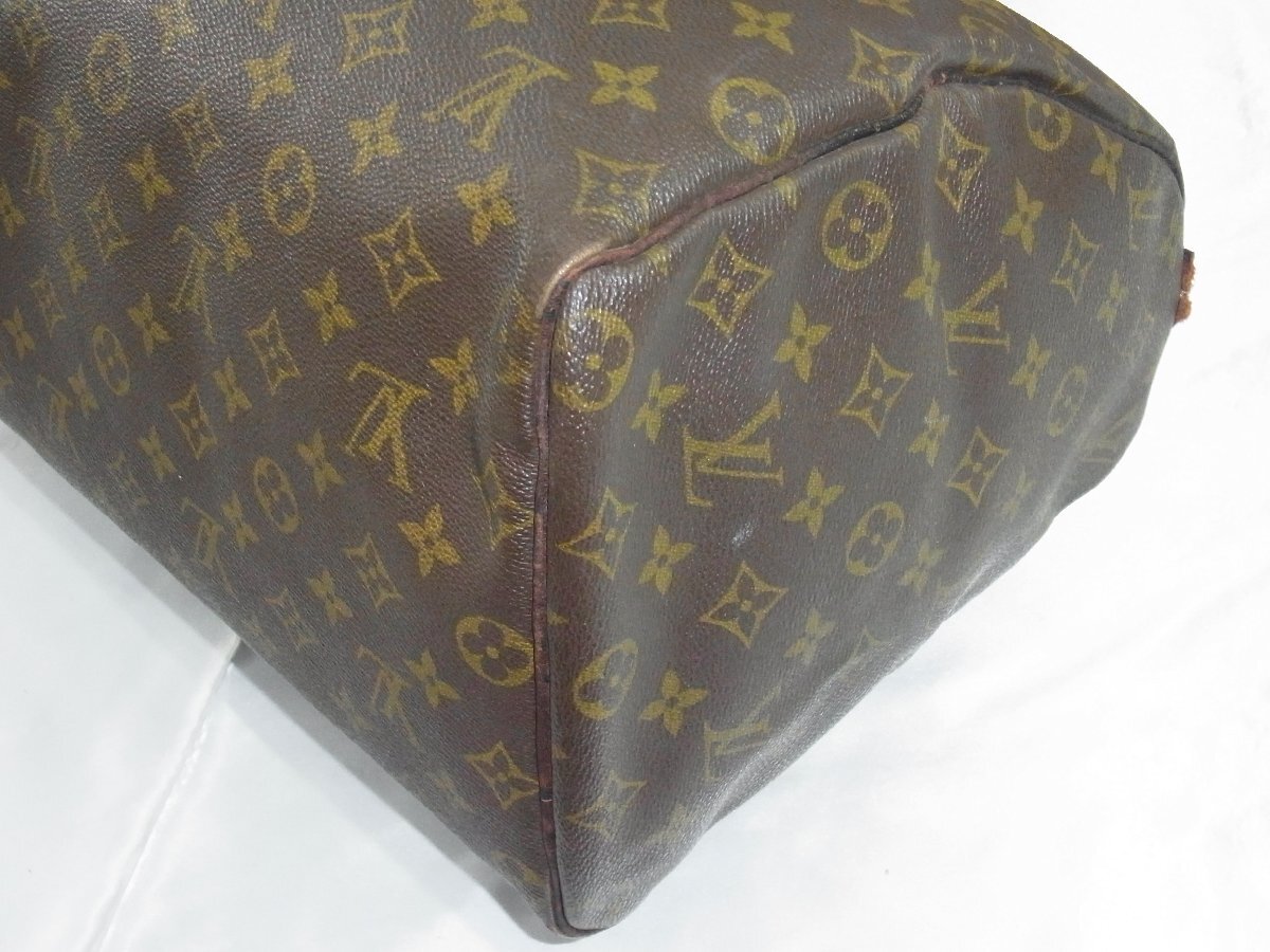 ルイ・ヴィトン LouisVuitton 【プル取れ】ハンドバッグ スピーディ40 モノグラム PVCレザー エクレール金具 M41522 製番不明 中古品_画像3