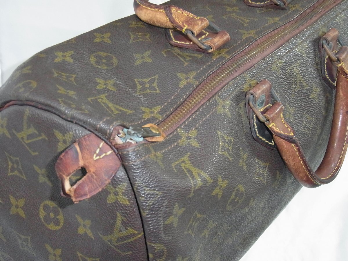 ルイ・ヴィトン LouisVuitton 【プル取れ】ハンドバッグ スピーディ40 モノグラム PVCレザー エクレール金具 M41522 製番不明 中古品_画像7