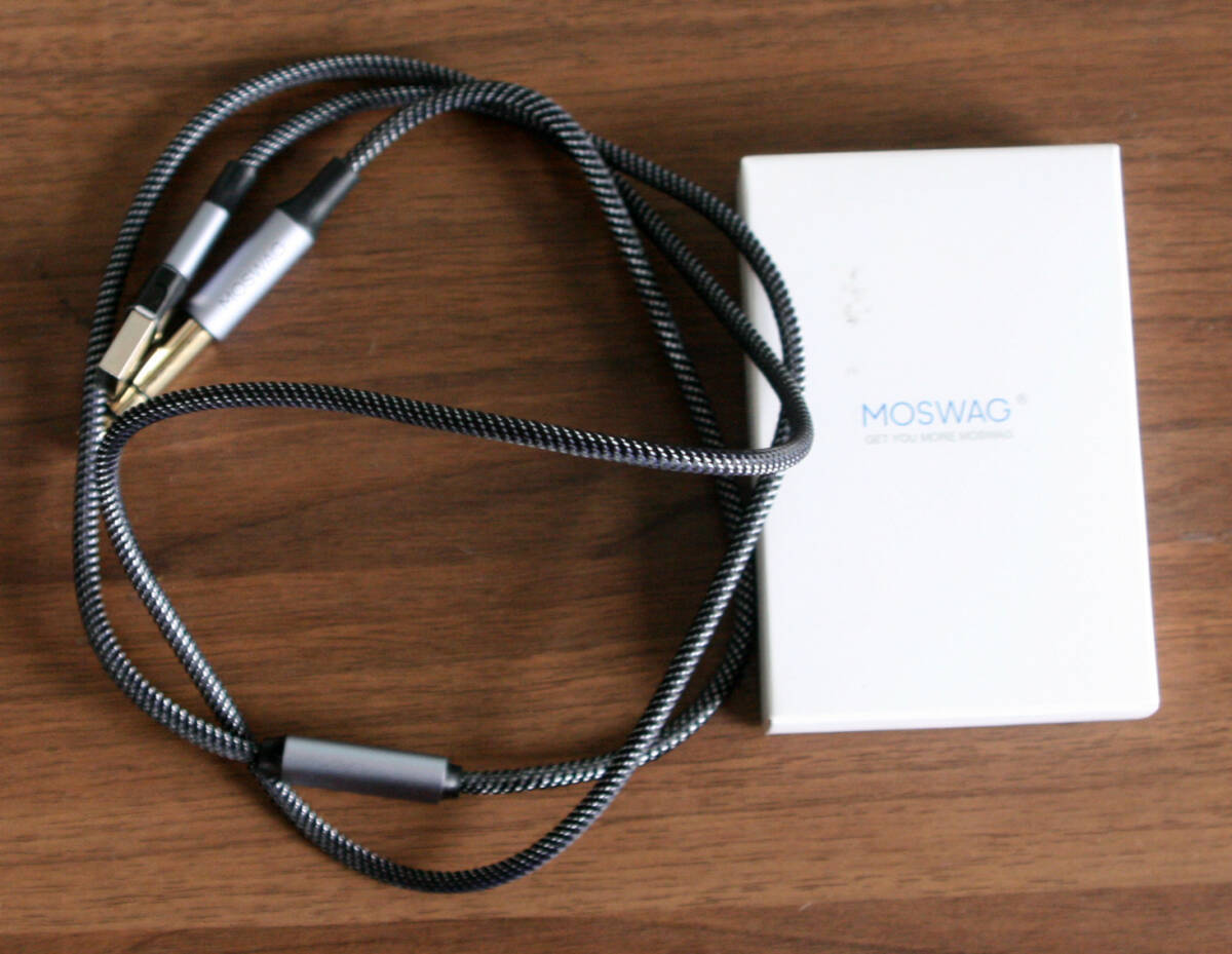 MOSWAG USB-C-6.35mm ギターケーブル(1m)Type C- 6.35mmTRS 音楽インターフェイスコード音楽録音ケーブル_画像1