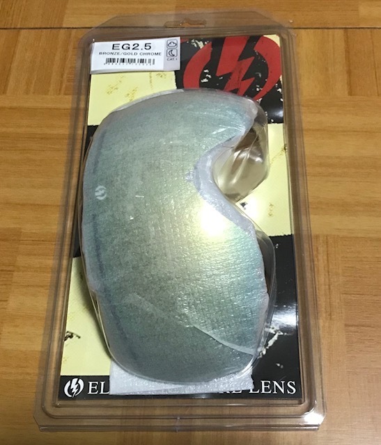 ☆即決☆新品☆ELECTRIC スペアレンズ EG-2.5 BRONZE/GOLD CHROME ブロンズ/ゴールド ミラーレンズ 旧ロゴ激安品77%OFF_画像1