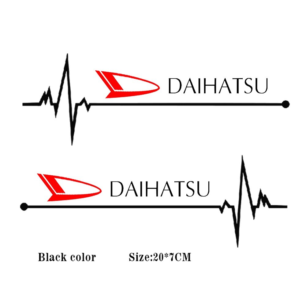 ダイハツ ステッカー 左右2枚【ブラック】ロッキー タントカスタム ウェイク キャスト ムーヴキャンパス ミラジーノ コペン タフト トール_画像1