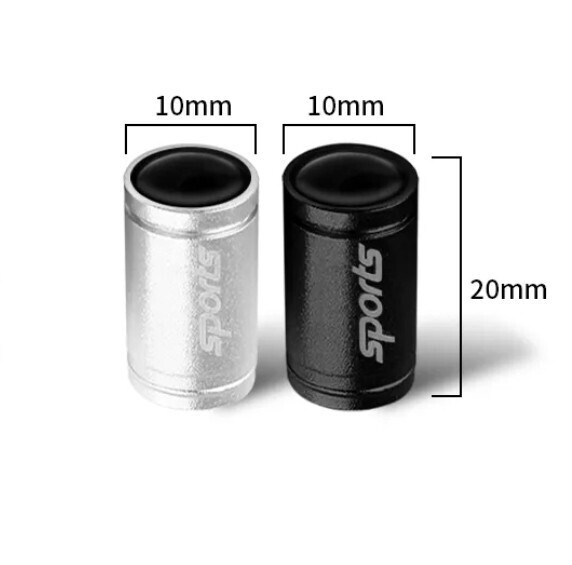 スズキ Sports エアーバルブキャップ ロング 4P【ブラック】ジムニー エブリイ ワゴンR アルト スペーシア ハスラー スイフト クロスビー_画像3