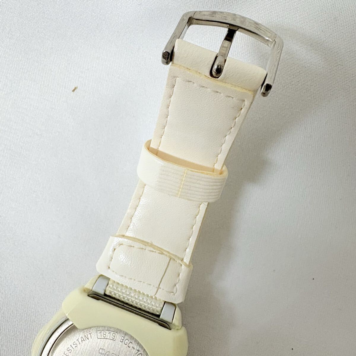 CASIO 腕時計 ホワイト BABY-G カシオ ベビージー Baby-G ラバーベルト　不動_画像5