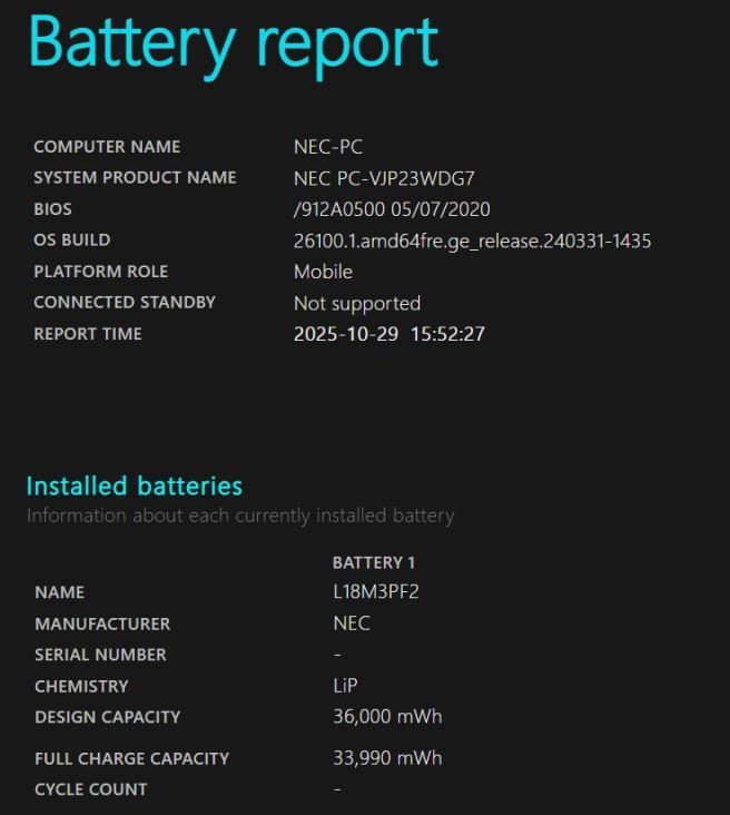 中古美品 フルHD 15.6型 NEC VersaPro VJP23W-7 Windows11 AMD Ryzen 5-4500U 8GB NVMe 512GB-SSD カメラ 無線Wi-Fi6 Office付き 管:1611v_画像4