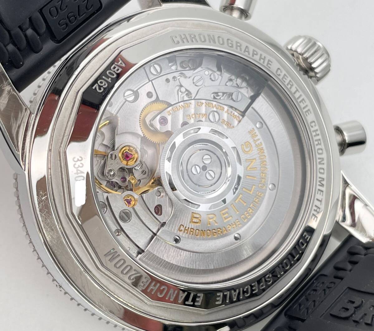 ブライトリング スーパーオーシャンヘリテージ AB0162 クロノグラフ 裏スケ シースルーバック 自動巻 メンズ 腕時計 BREITLING 中古 ◆2008_画像7