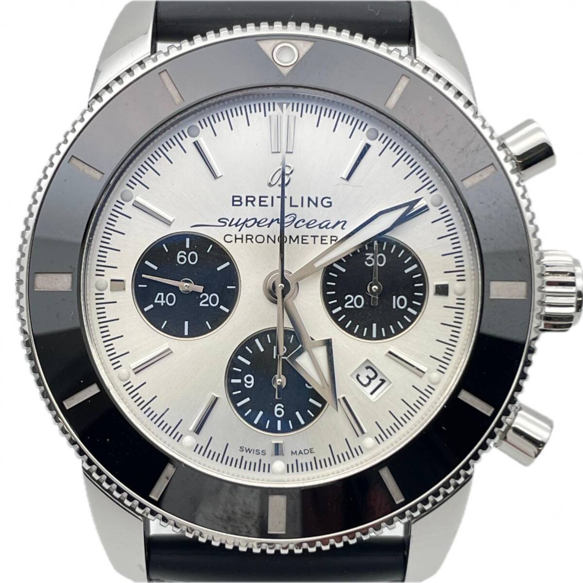 ブライトリング スーパーオーシャンヘリテージ AB0162 クロノグラフ 裏スケ シースルーバック 自動巻 メンズ 腕時計 BREITLING 中古 ◆2008_画像1