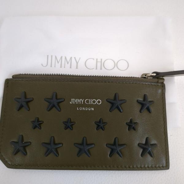 ジミーチュウ カードケース コインケース オリーブカラー ミニ財布 JIMMY CHOO ◆2010_画像5