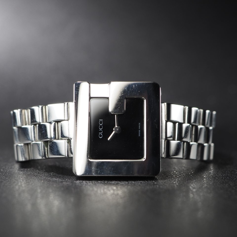 ◆即決あり◆ GUCCI グッチ SS QZ 3600L Gフレーム USED 稼働 箱 レディース 腕時計 「27717」_画像5