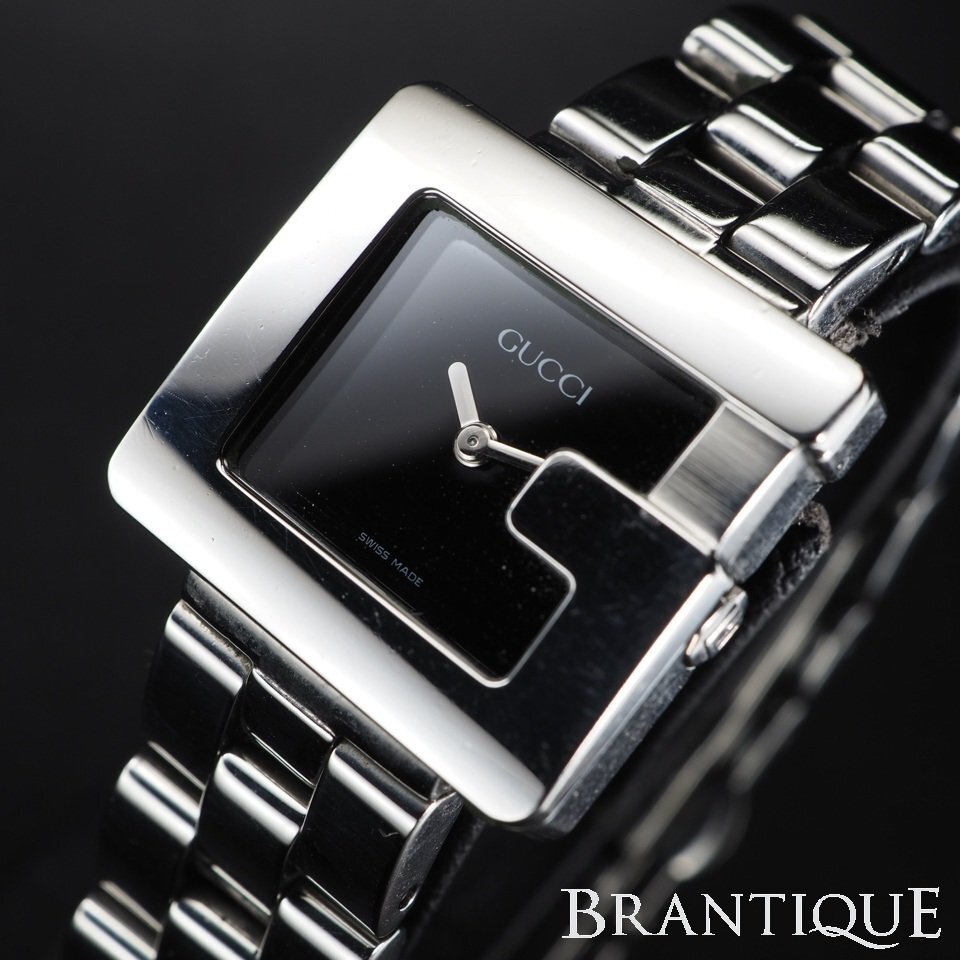 ◆即決あり◆ GUCCI グッチ SS QZ 3600L Gフレーム USED 稼働 箱 レディース 腕時計 「27717」_画像1