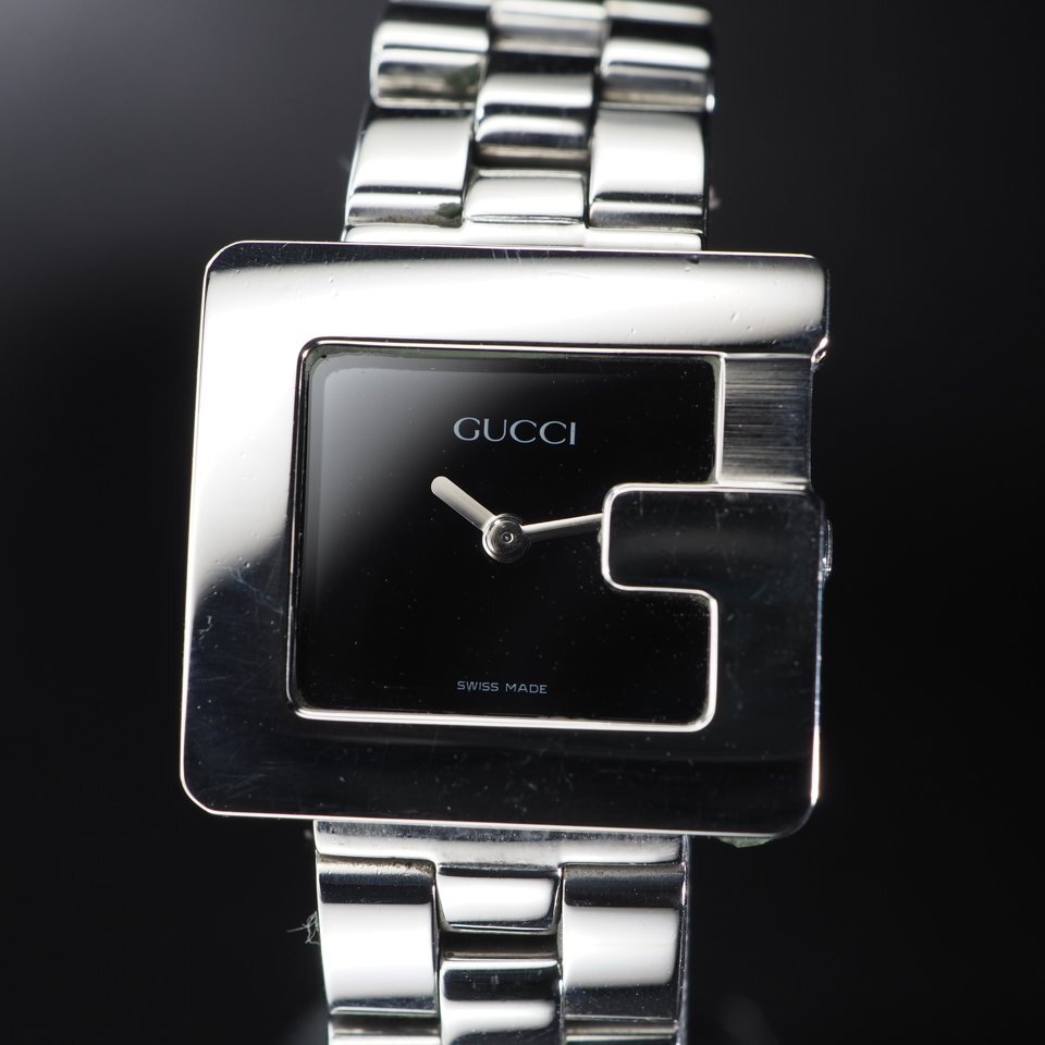 ◆即決あり◆ GUCCI グッチ SS QZ 3600L Gフレーム USED 稼働 箱 レディース 腕時計 「27717」_画像2