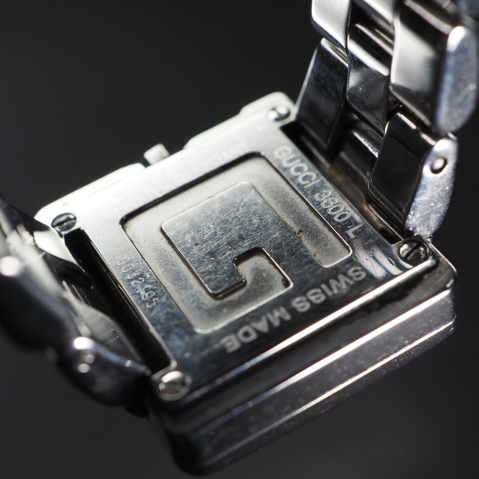 ◆即決あり◆ GUCCI グッチ SS QZ 3600L Gフレーム USED 稼働 箱 レディース 腕時計 「27717」_画像8