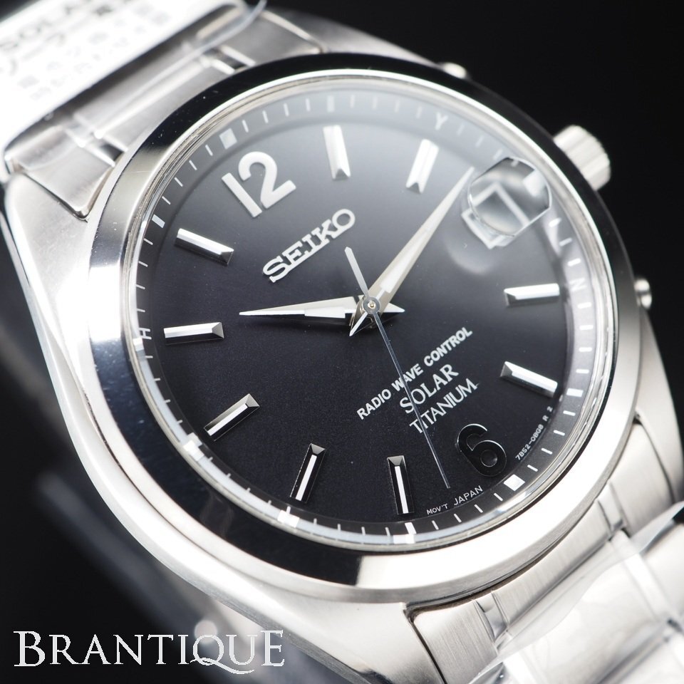 ◆1円~/未使用/超美品◆ SEIKO セイコー スピリット SBTM229 7B52-0AM0 チタン 電波ソーラー 未使用 ストック品 メンズ 腕時計 「27681」