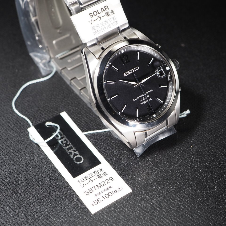 ◆1円~/未使用/超美品◆ SEIKO セイコー スピリット SBTM229 7B52-0AM0 チタン 電波ソーラー 未使用 ストック品 メンズ 腕時計 「27792」_画像9