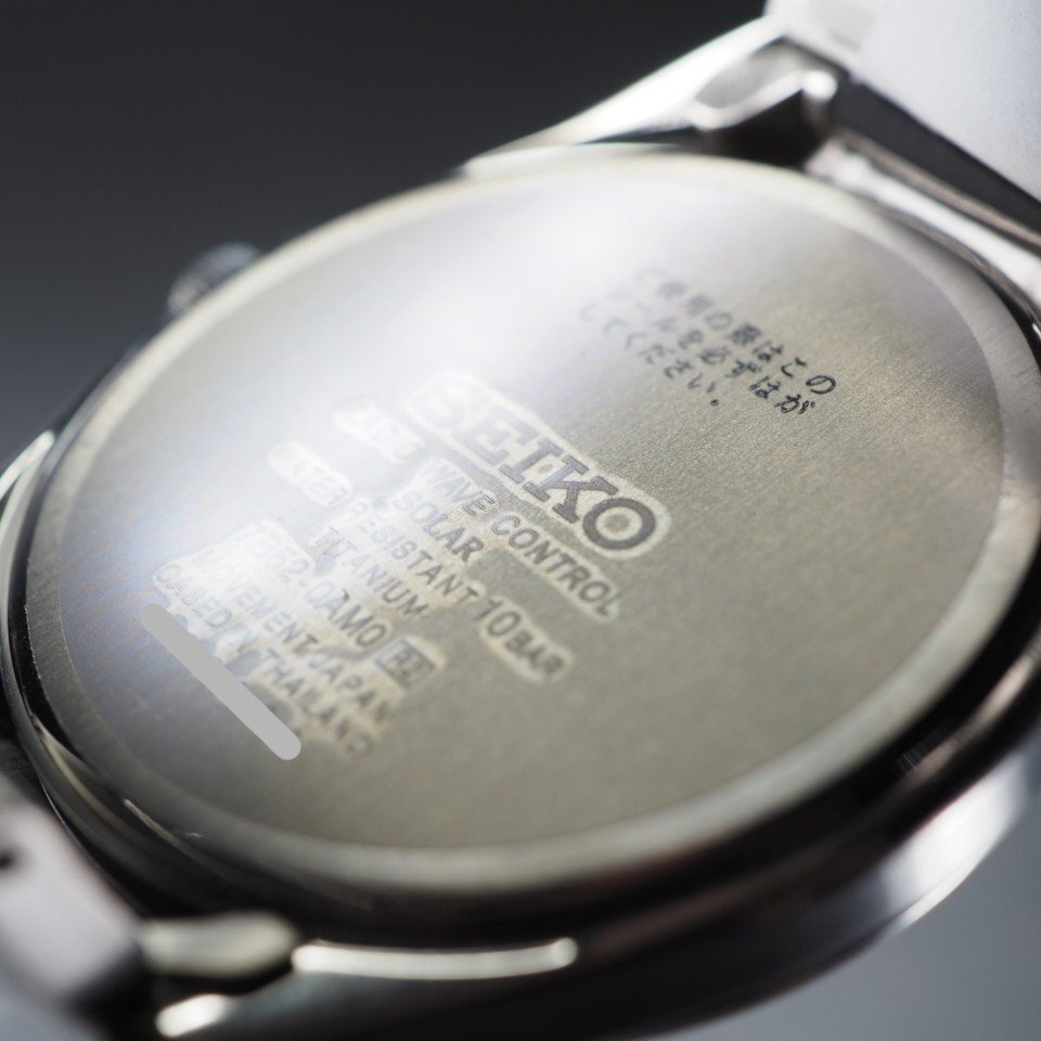 ◆1円~/未使用/超美品◆ SEIKO セイコー スピリット SBTM229 7B52-0AM0 チタン 電波ソーラー 未使用 ストック品 メンズ 腕時計 「27792」_画像8