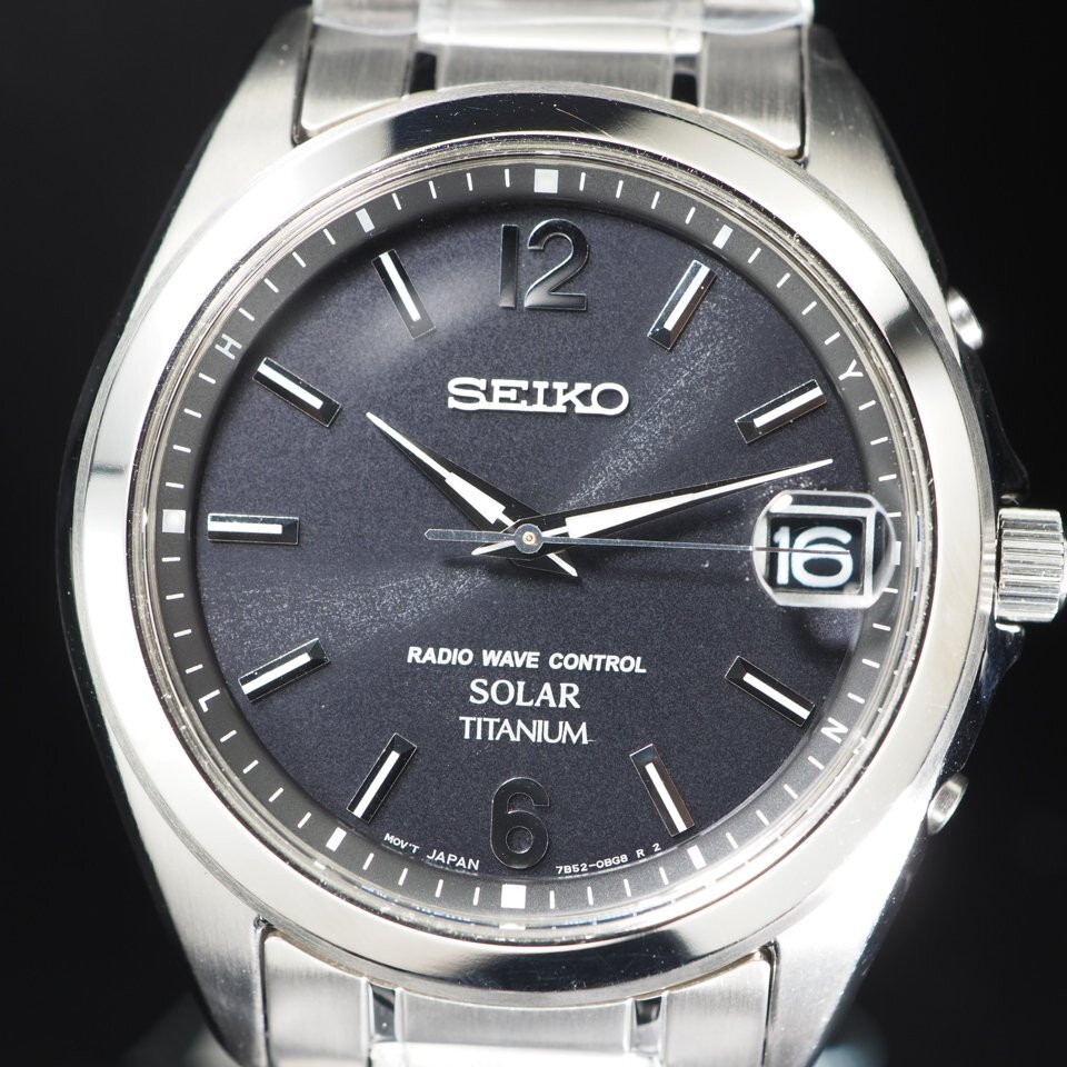 ◆1円~/未使用/超美品◆ SEIKO セイコー スピリット SBTM229 7B52-0AM0 チタン 電波ソーラー 未使用 ストック品 メンズ 腕時計 「27792」_画像2