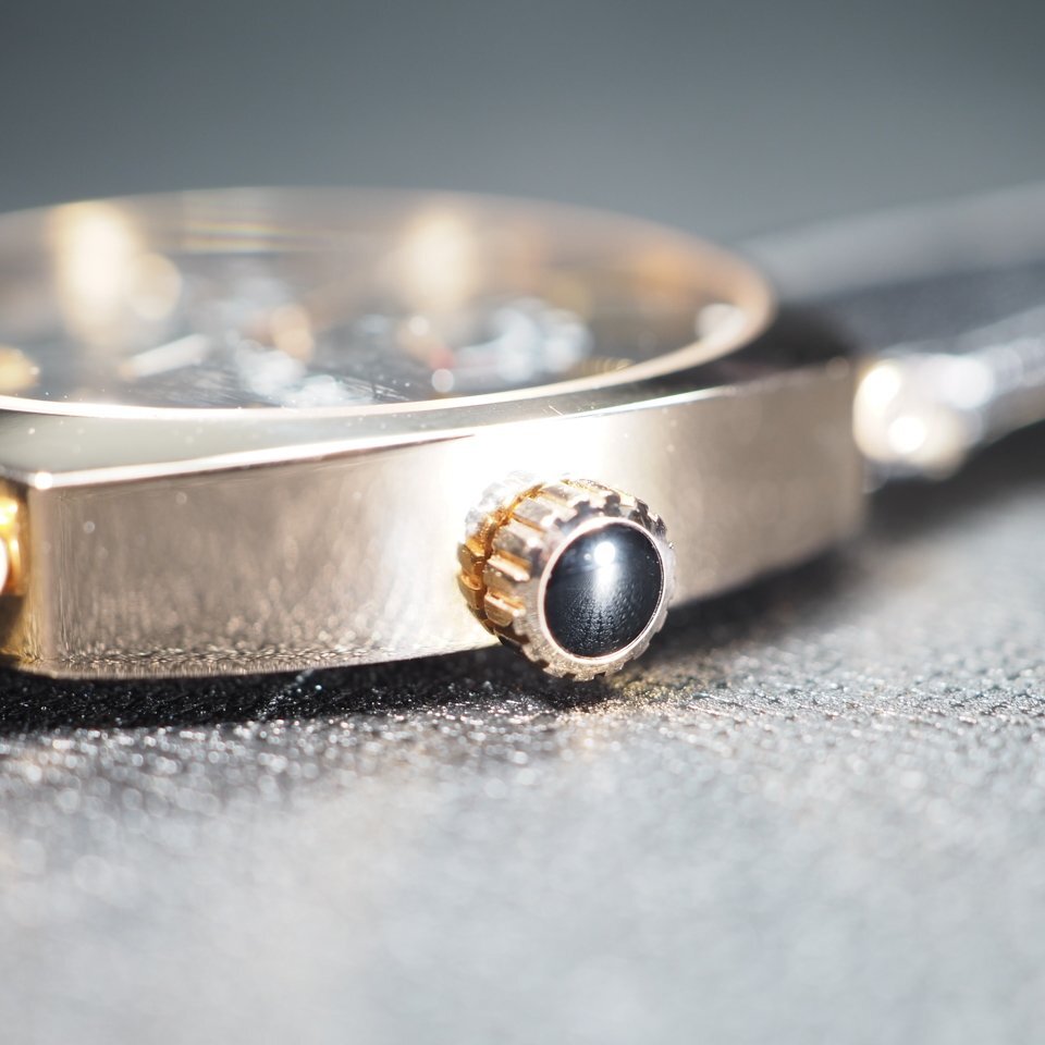 ◆50本限定希少モデル◆ CHAUMET ショーメ ダンディパワーリザーブ K18PG 革 W11884-25B 手巻き スモセコ メンズ 腕時計 箱 保 「27769」_画像4