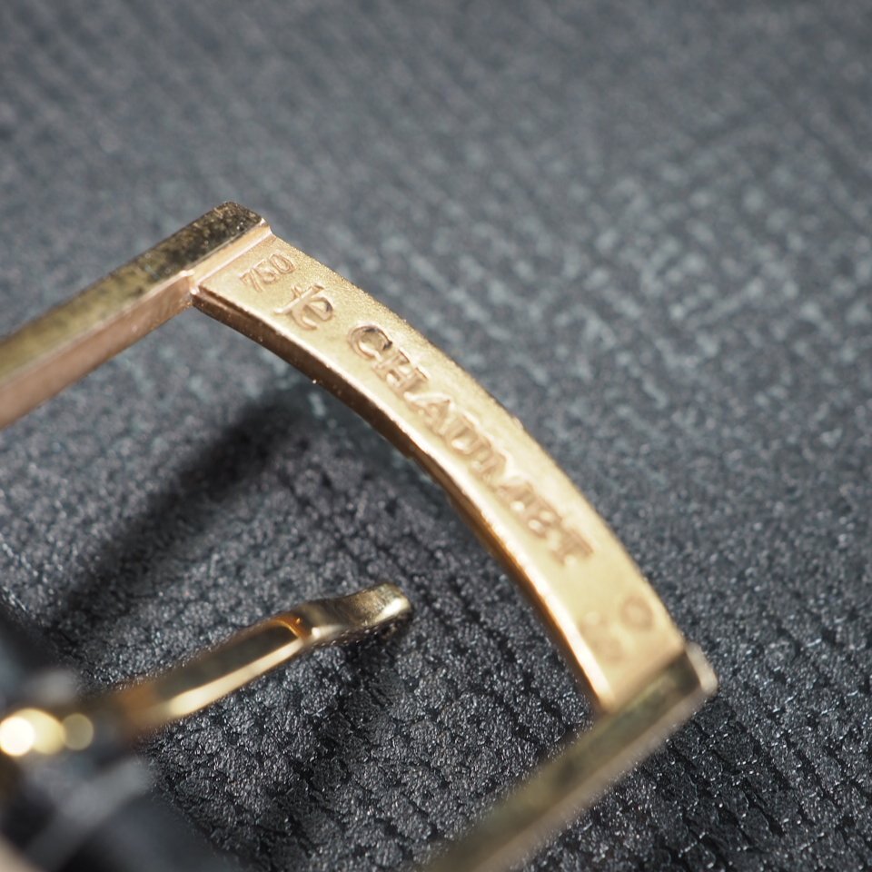 ◆50本限定希少モデル◆ CHAUMET ショーメ ダンディパワーリザーブ K18PG 革 W11884-25B 手巻き スモセコ メンズ 腕時計 箱 保 「27769」_画像8