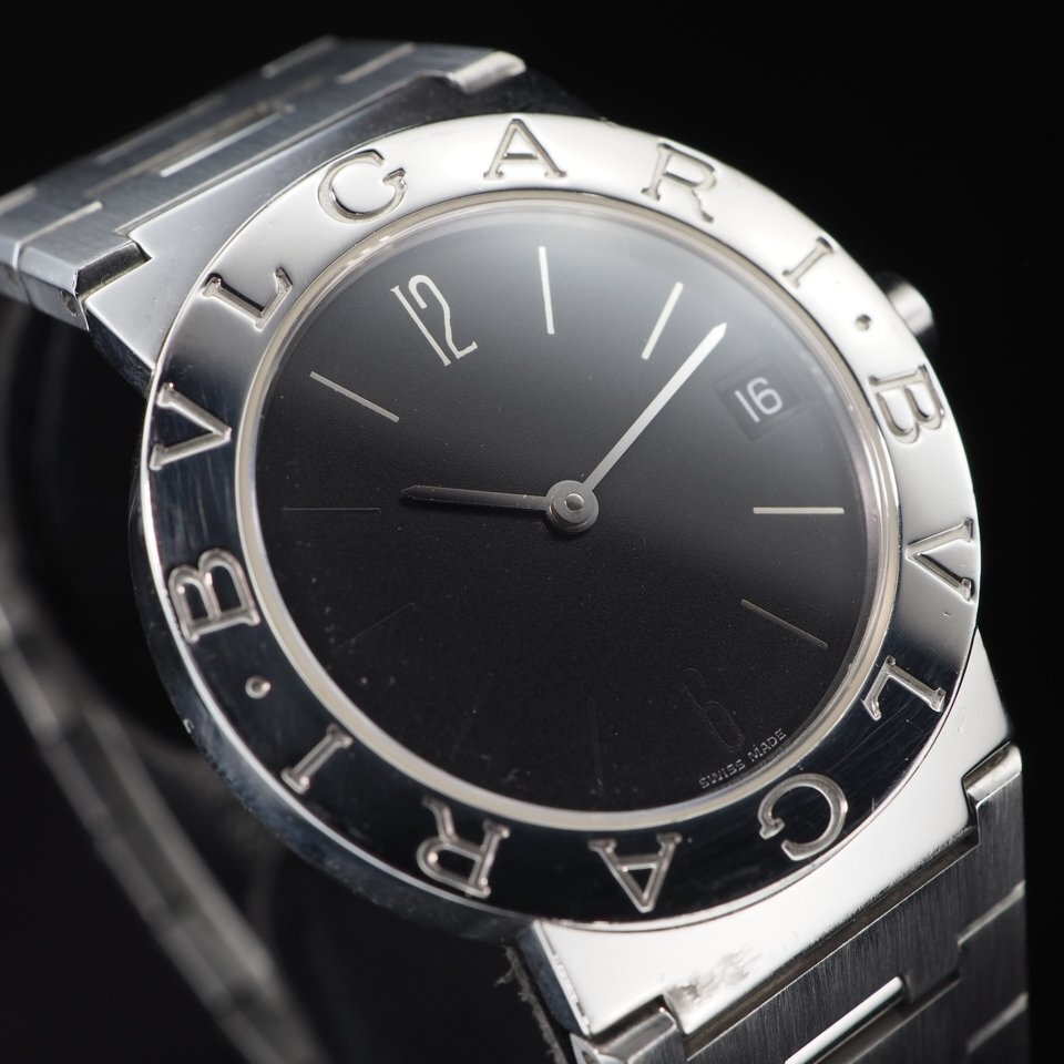 ◆1円～◆ BVLGARI ブルガリブルガリ BB30SS QZ 電池交換済み SS USED 稼働 ボーイズ メンズ 腕時計 「27799」_画像3