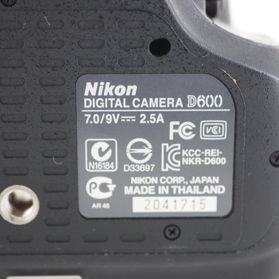 ◆1円~◆ Nicon ニコン D600 一眼デジタルカメラ 通電OK 18-105mm 13.5-5.6G 「27758」_画像8