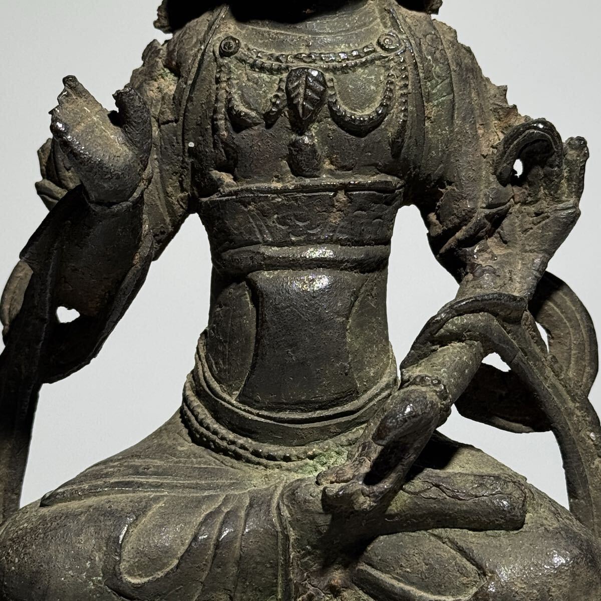 唐物 明時代 古銅 仏像 中国美術 仏教美術 鍍金仏 時代物_画像3