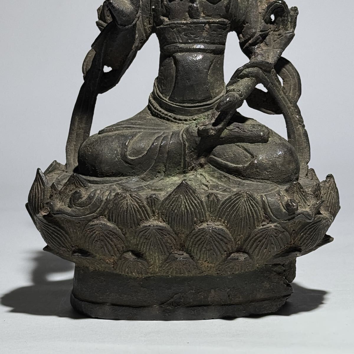 唐物 明時代 古銅 仏像 中国美術 仏教美術 鍍金仏 時代物_画像4