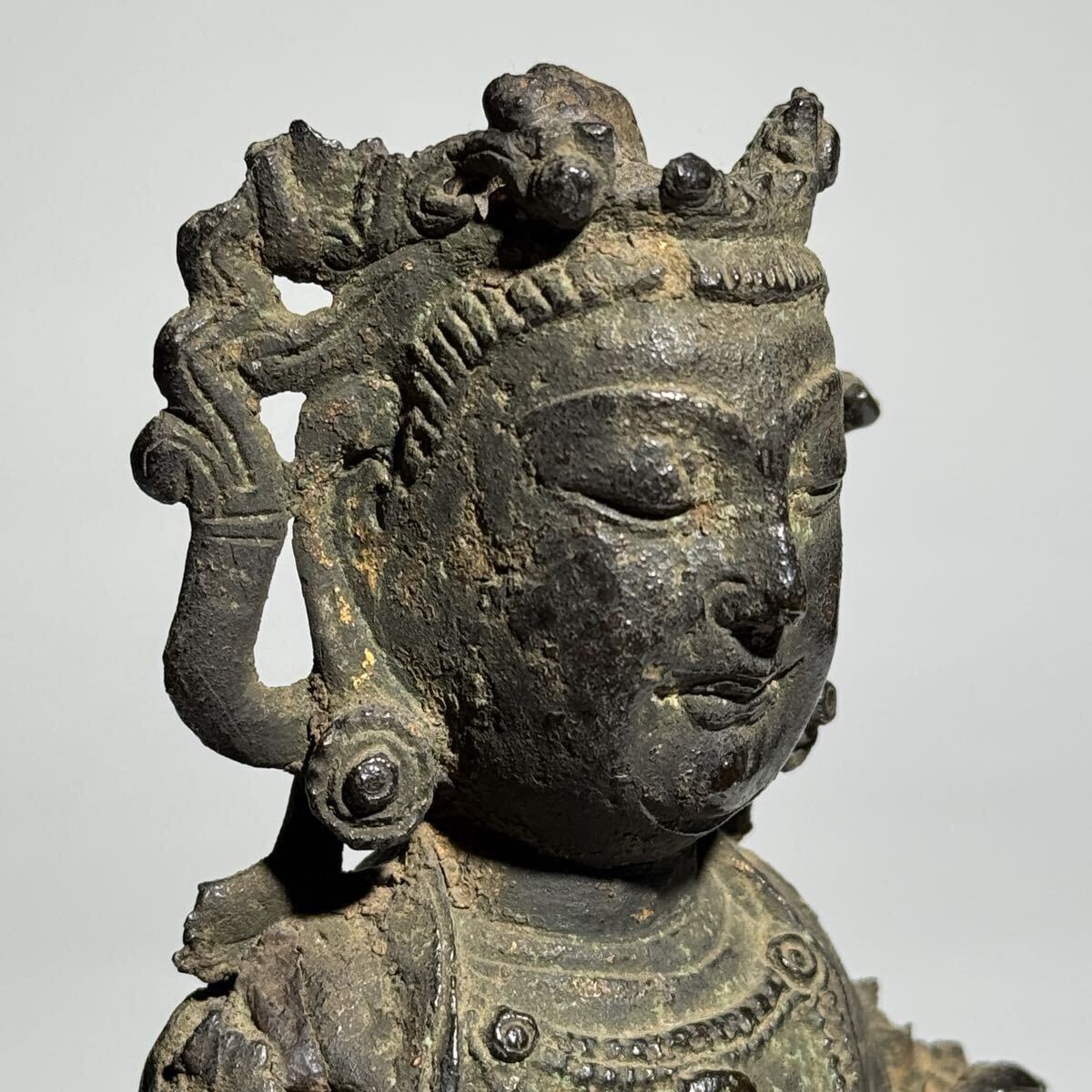 唐物 明時代 古銅 仏像 中国美術 仏教美術 鍍金仏 時代物_画像8