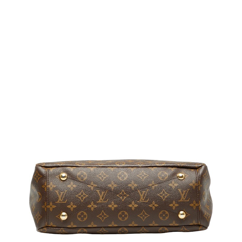 ルイ ヴィトン モノグラム パラス ハンドバッグ ショルダーバッグ M41175 スリーズ レッド ブラウン PVC レザー LOUIS VUITTON 【中古】_画像3