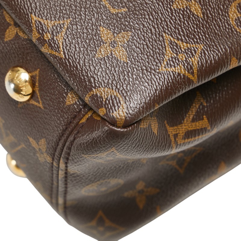 ルイ ヴィトン モノグラム パラス ハンドバッグ ショルダーバッグ M41175 スリーズ レッド ブラウン PVC レザー LOUIS VUITTON 【中古】_画像4